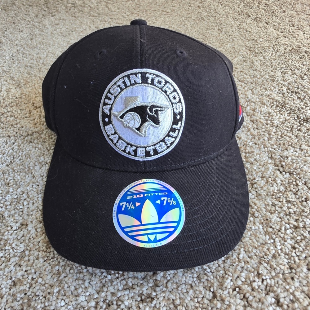 Adidas Austin Toros Basketball Hat Mens L/XL Black Wool Blend NBA D-League NEW